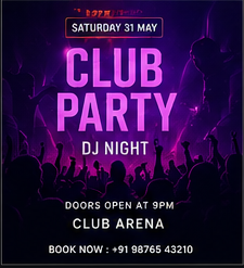 Club Party Poster